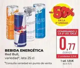 SPAR Gran Canaria Red bull - bebida energetica oferta