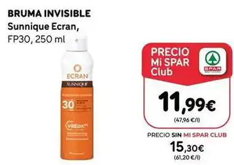 Ecran - invisible sunnique , fp30