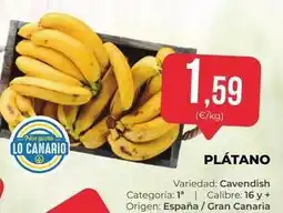 SPAR Gran Canaria Origen - platano oferta