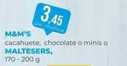 SPAR Gran Canaria M&m's - cacahuete, chocolate o minis o maltesers oferta