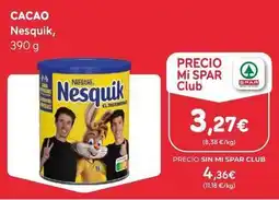 SPAR Gran Canaria Nestlé - cacao oferta