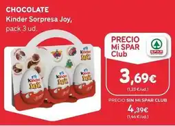 SPAR Gran Canaria Kinder - chocolate oferta