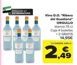 Carrefour Orgullo - vino d.o. ribera del guadiana oferta