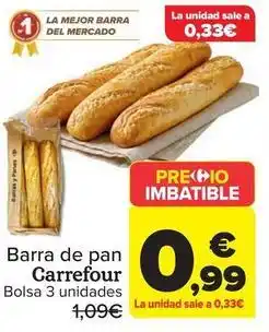 Carrefour Carrefour - barra de pan oferta