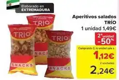 Carrefour Trio - aperitivos salados oferta