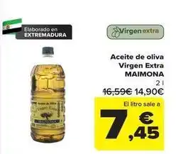 Carrefour Mainona - aceite de oliva virgen extra oferta