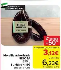 Carrefour Nejosa - morcilla achorizada oferta
