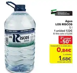 Carrefour Los riscos - agua oferta