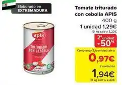 Carrefour Apis - tomate triturado con cebolla oferta