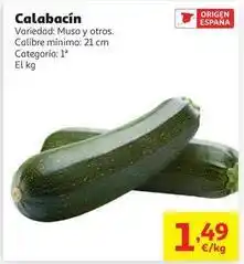 Alcampo Musa - calabacin oferta