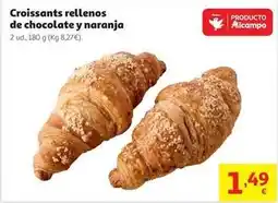 Alcampo Alcampo - croissants rellenos de chocolate y naranja oferta