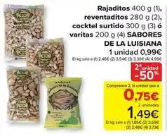 Carrefour Sabores de la luisana - rajaditos, reventaditos, cocktel surtido oferta