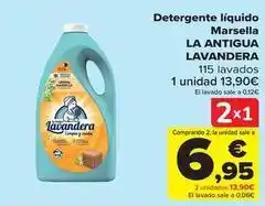 Carrefour La antigua lavandera - detergente líquido marsella oferta