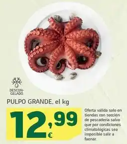 HiperDino Pulpo grande oferta