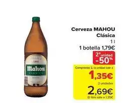 Carrefour Mahou - cerveza clasica oferta