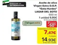 Carrefour Lagar de soto - aceite de oliva virgen extra d.o.p. gata-hurdes oferta