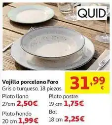 Alcampo Quid - vajilla porcelana faro oferta