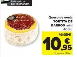 Carrefour Tortita de barros - queso de oveja oferta