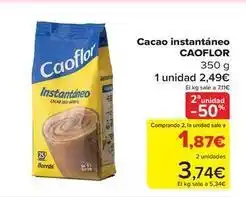 Carrefour Caoflor - cacao instantaneo oferta
