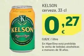 HiperDino Kelson - cerveza oferta