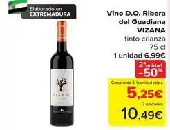 Carrefour Vizana - vino d.o. ribera del guadiana oferta