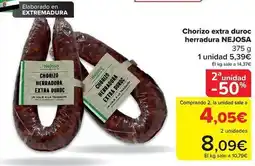 Carrefour Nejosa - chorizo extra duroc herradura oferta