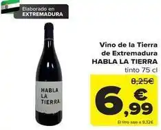 Carrefour Habla la tierra - vino de extremadura oferta