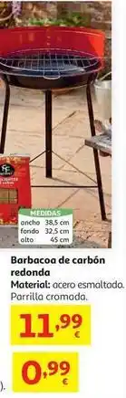Alcampo Barbacoa de carbón redonda oferta