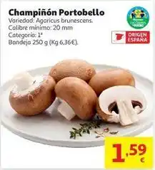 Alcampo Origen - champiñón portobello oferta