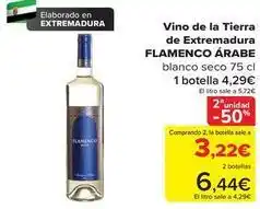 Carrefour Flamenco arabe - vino de la tierra de extremadura oferta