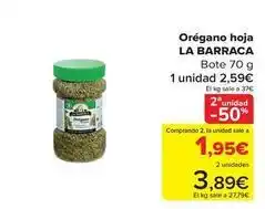 Carrefour La barrica - oregano hoja oferta