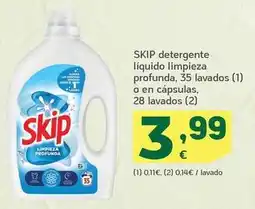 HiperDino Skip - detergente líquido limpieza profunda oferta