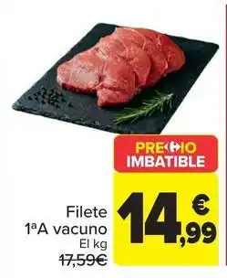 Carrefour Filete 1ªa vacuno oferta