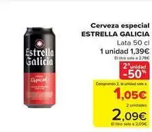 Carrefour Estrella galicia - cerveza especial oferta