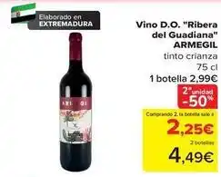 Carrefour Armegil - vino d.o. ribera del guadiana oferta
