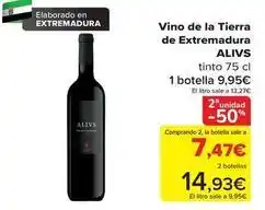 Carrefour Alivs - vino de la tierra de extremadura oferta