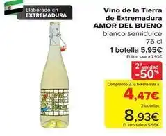 Carrefour Amor del bueno - vino de la tierra de extremadura oferta