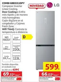 Alcampo Lg - combi gbbsj11dpy oferta