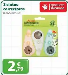 Alcampo Auchan - 3 cintas correctoras oferta