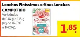Alcampo Campofrío - lonchas finissimas o finas lonchas oferta
