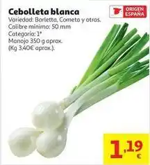 Alcampo Origen - cebolleta blanca oferta