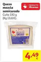 Alcampo Alcampo - queso mezcla semicurado oferta