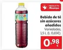 Alcampo Alcampo - bebida de te sin azucares anadidos oferta