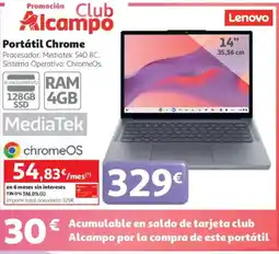 Alcampo LENOVO Portátil Chrome oferta