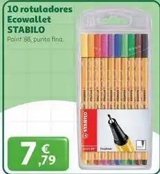 Alcampo Stabilo - rotuladores ecowallet oferta