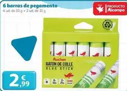 Alcampo Alcampo - 6 barras de pegamento oferta