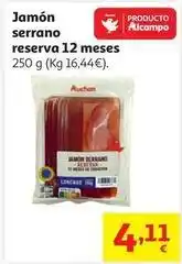Alcampo Serrano - jamón reserva 12 meses oferta