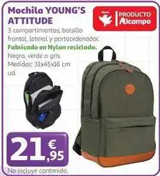 Alcampo Alcampo - mochila young's attitude oferta