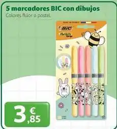 Alcampo Bic - 5 marcadores con dibujo oferta