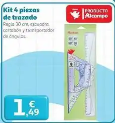 Alcampo Auchan - kit 4 piezas de trazado oferta
